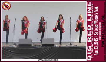 St Louis NFL Cheerleaders - Big Red Line